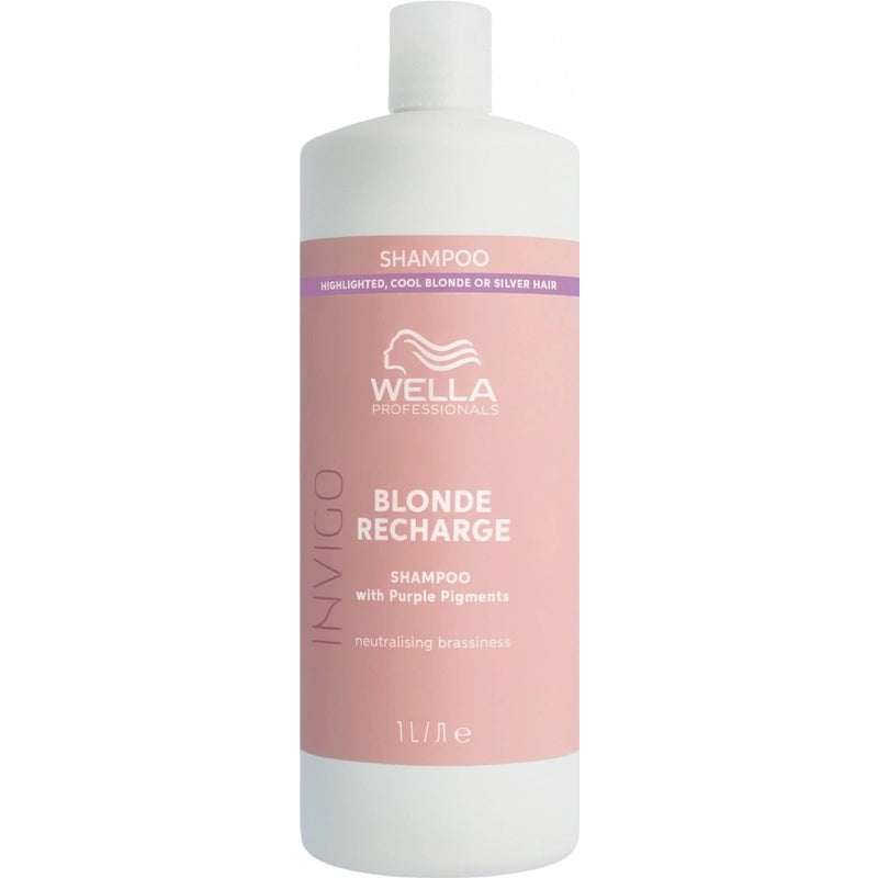 Wella Professional Invigo Blonde Recharge (spalvą gaivinantis šampūnas)