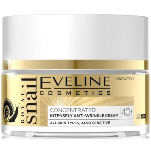 Eveline Cosmetics Royal Snail intensyvus dieninis ir naktinis kremas nuo raukšlių 40+