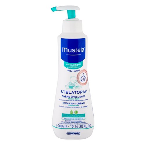 Mustela Bébé Stelatopia Emollient Cream – kasdienis odos kremas