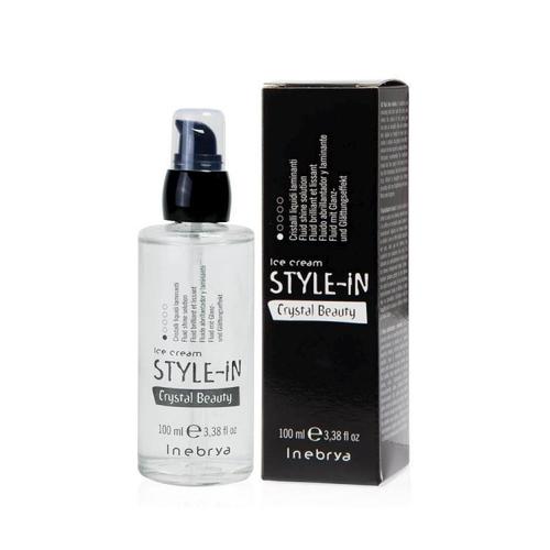 „Inebrya Style-In Crystal Beauty Fluid Shine Splution“ – lyginamasis skystis dažytiems plaukams