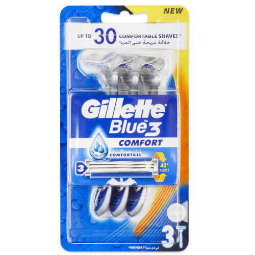 Gillette Blue 3 Comfort – paruošti skustuvai