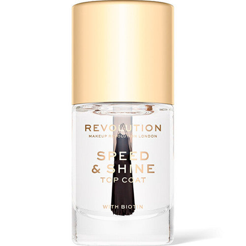 Makeup Revolution Revolution Speed ​​​​​​&amp; Shine Top Coat - Nagų lakas