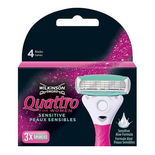 Wilkinson Sword Quattro moterims (3 vnt.) - Atsarginė galvutė