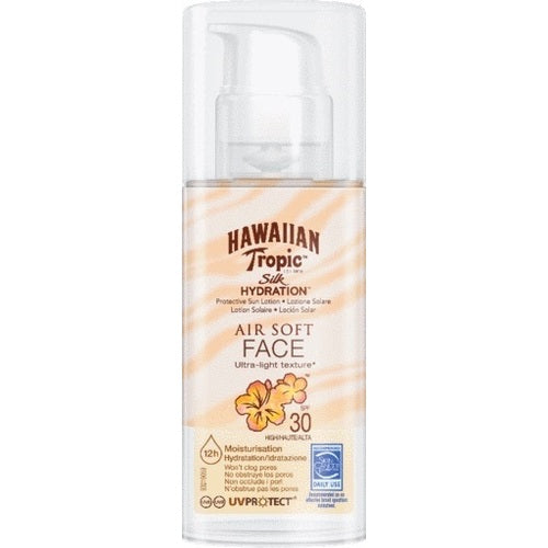 „Hawaiian Tropic Silk Hydration Air Soft Face“ apsauginis kremas nuo saulės SPF 30
