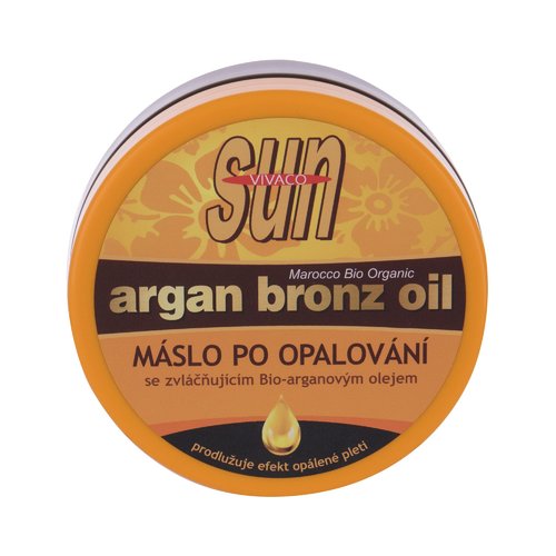 „Vivaco Sun Argan Bronz Oil“ – sviestas po deginimosi su minkštinančiu bioarganų aliejumi
