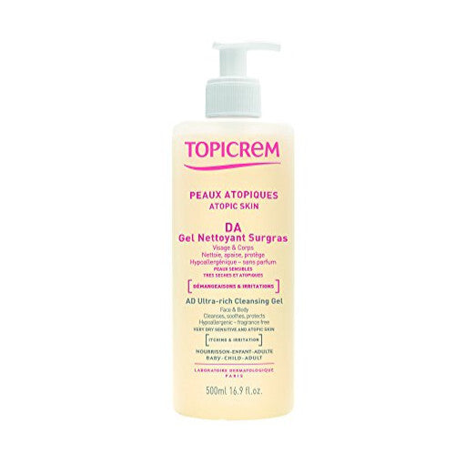 „Topicrem DA Ultra-Rich Cleansing Gel“ – itin maitinamasis valomasis gelis