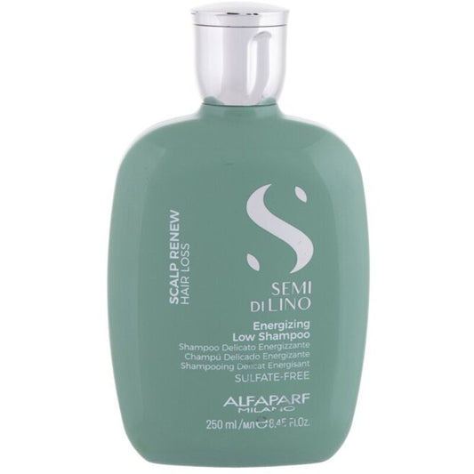 Alfaparf Milano Semi Di Lino Scalp Renew Energizing Low šampūnas – stiprinamasis šampūnas nuo plaukų slinkimo.