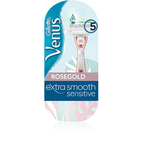 Gillette Venus Extra Smooth Sensitive Rose Gold - Skustuvas + 1 galvutė