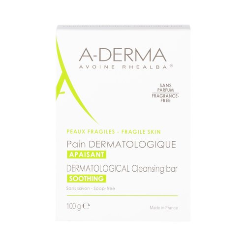 A-Derma Les Inspensables Dermatological Cleansing Bar – kietas muilas