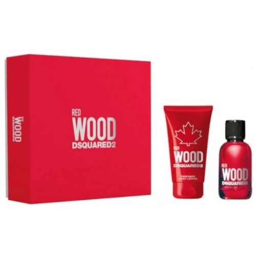 Dsquared2 Red Wood dovanų rinkinys EDT 100ml ir kūno losjonas 150ml