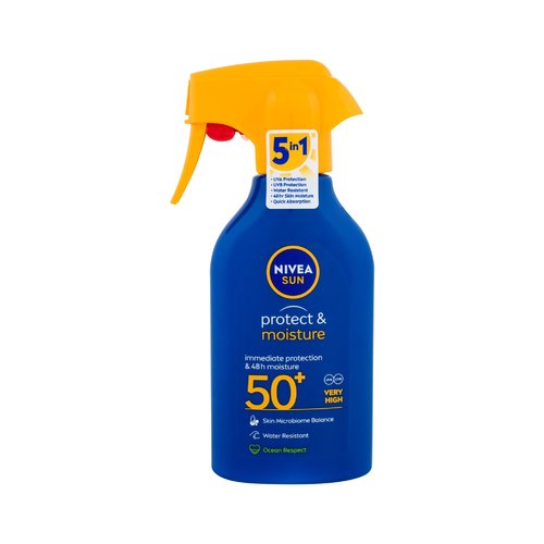 „Nivea“ apsaugos nuo saulės priemonė nuo saulės ir drėkinimo priemonė nuo saulės SPF50+