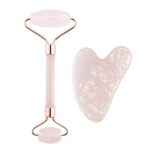 Palsar 7 Rose Quartz Jade Roller & Gua Sha rinkinys
