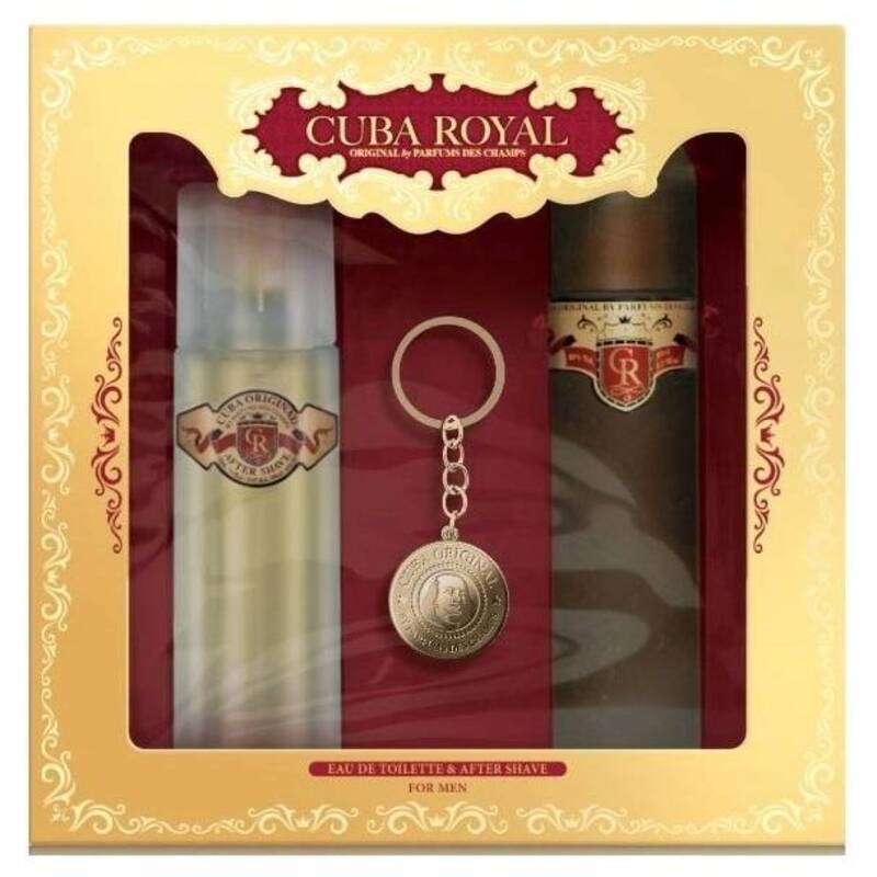Cuba Royal dovanų rinkinys EDT 100 ml, After Shave 100 ml ir key ring
