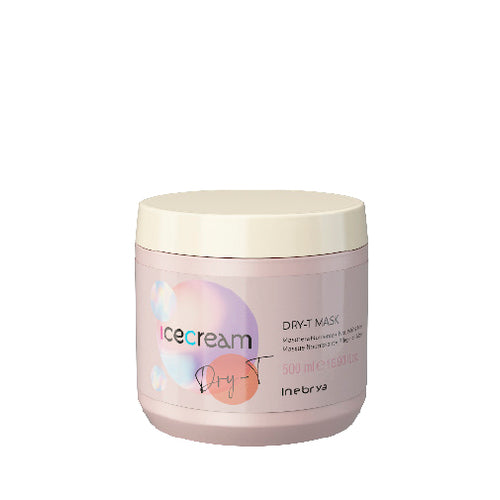 „Inebrya Ice Cream Dry-T“ kaukė (sausiems, garbanotiems ir chemiškai paveiktiems plaukams)