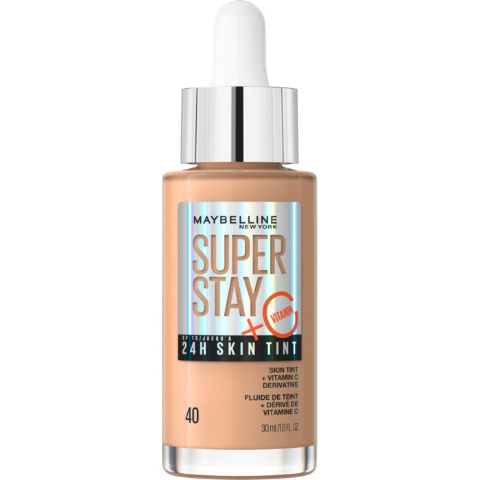 Maybelline „Superstay 24H Skin Tint + Vitamin C“ makiažo pagrindas, 30 ml