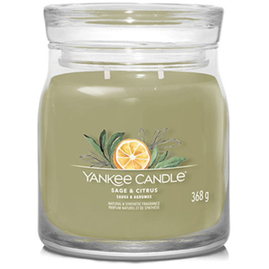 Yankee Cirle Sage & Citrus Signature žvakė (šalavijas ir citrusiniai vaisiai)