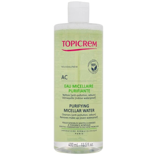 „Topicrem AC“ valomasis micelinis viruo (mišriai ir riebiai odai)