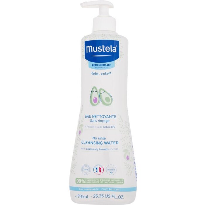 Mustela Bébé Cleansing Water No-Rinse – gaivus valomasis viruo vaikams