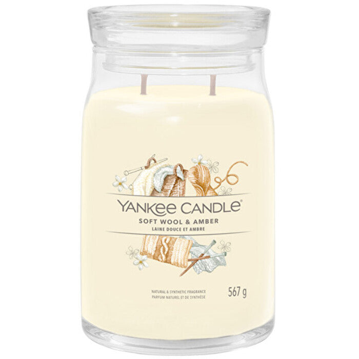 Yankee Candle Švelnios vilnos ir gintaro firminė žvakė (švelni vilna ir gintaras)