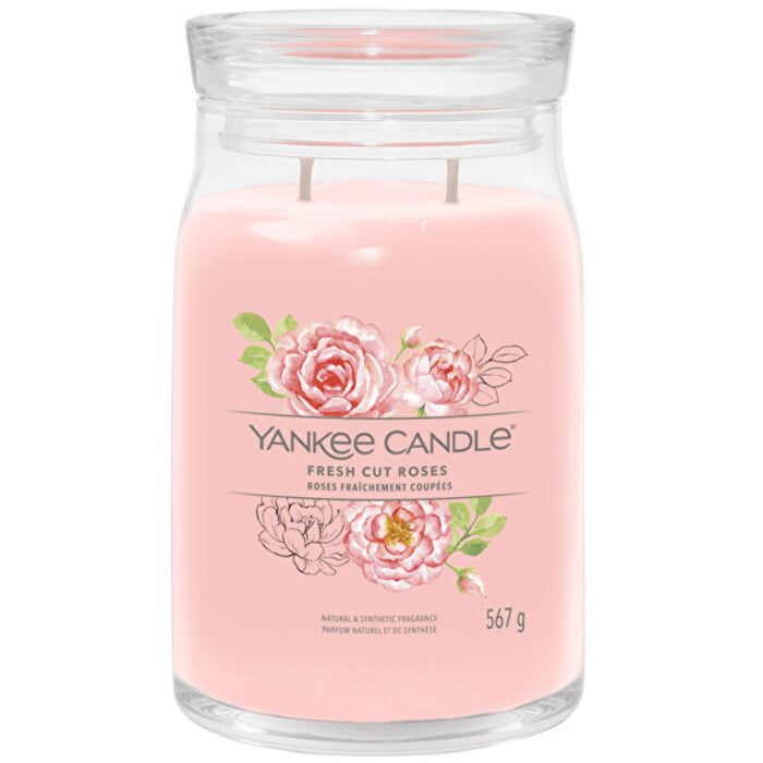 Yankee Candle Šviežiai skintų rožių firminė žvakė