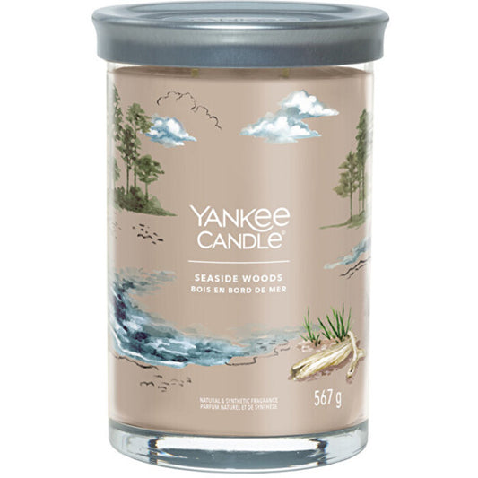 „Yankee Cirle Seaside Woods Signature“ žvakė stiklinėje (pajūrio miškai)