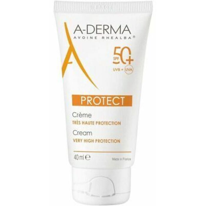 A-Derma Protect bekvapis apsauginis kremas nuo saulės (sausai odai) SPF 50+