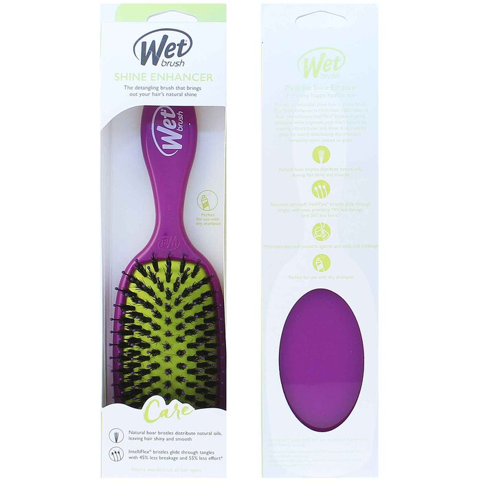 Wet Brush Wet Brush Shine Enhancer plaukų šepetys Violetinė