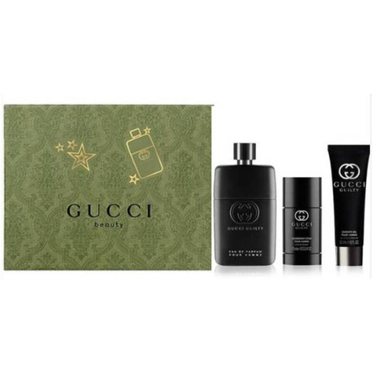 Gucci Guilty pour Homme dovanų rinkinys EDT 90 ml, Dezodorantas 75 ml ir dušo gelis 50 ml