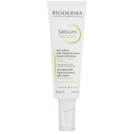 Bioderma Sébium Kerato+ itin toleruojamas gelinis kremas nuo spuogų