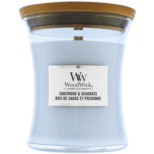 WoodWick Sagewood & Seagrass Vaza (šalavijų ir jūros žolės)