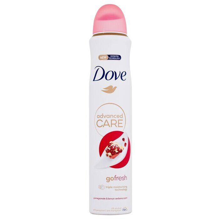 „Dove Advanced Care Go Fresh“ granatų ir citrinverbenų 72 val. kremas