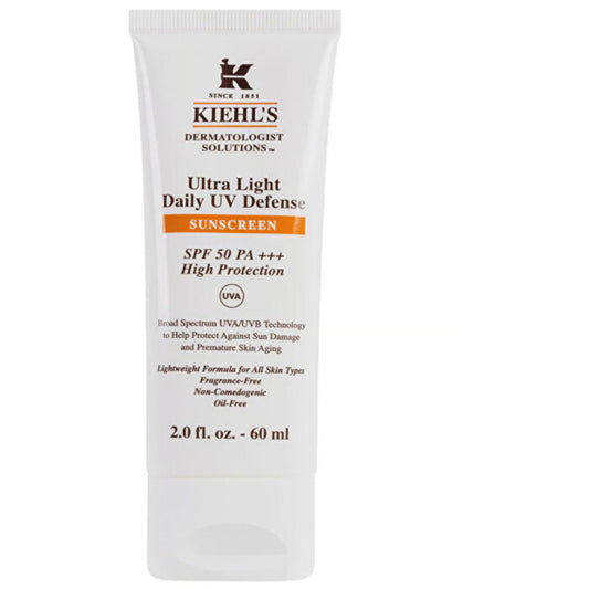 „Kiehls Dermatologist Solutions Ultra Light Daily UV Defense Sunscreen SPF 50“ – apsauginis veido gelis