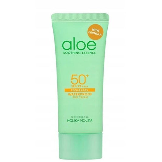 Holika Holika Aloe vireniui atsparus kremas nuo saulės SPF 50+