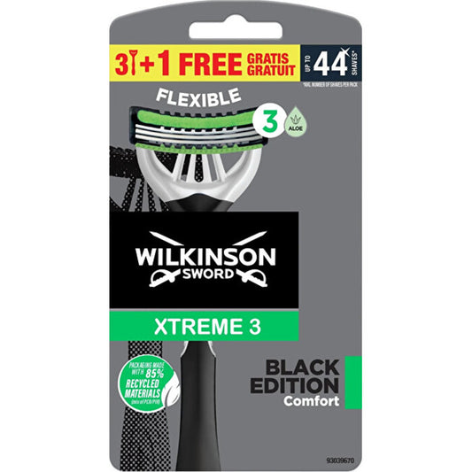 Wilkinson Sword Xtreme 3 Black Edition Comfort ( 4 vnt )