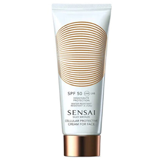 Sensai Silky Bronze Cream for Face SPF 50+ - Apsauginis veido kremas
