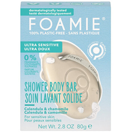 „Foamie Ultra Sensitive“ dušo lazdelė kūnui – tvirta dušo priežiūra