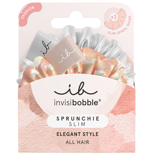 Invisibobble Sprunchie Slim Bella Chrome - Plaukų gumytės (2 vnt.)