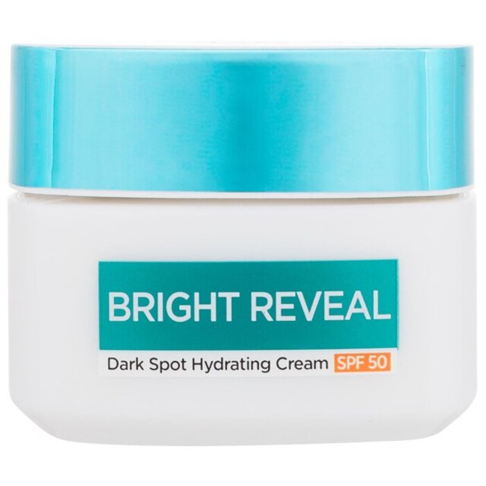 „L'Oréal Bright Reveal“ drėkinamasis kremas nuo tamsių dėmių SPF50