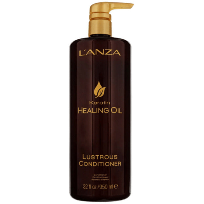L'ANZA Keratin Healing Oil Lustrous Conditioner – maitinamasis kondicionierius visų tipų plaukams.