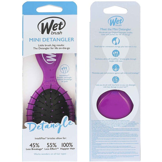Šlapias šepetys Wet Brush Mini Detangler Purple