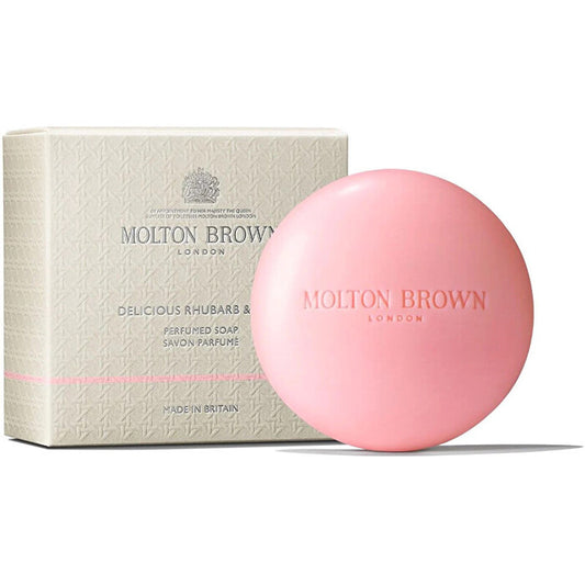 Molton Brown Delicious Rhubarb & Rose parfumuotas Muilas – kietas muilas