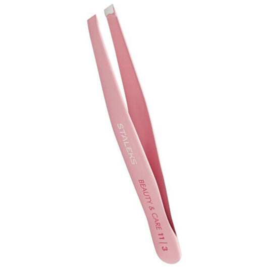 „Staleks Beauty & Care 11“ 3 tipo antakių pincetas – antakių pincetas su plačiu nuožulniu galu