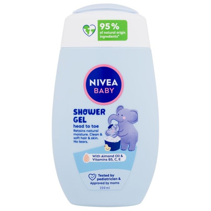 „Nivea Baby“ dušo želė nuo galvos iki kojų