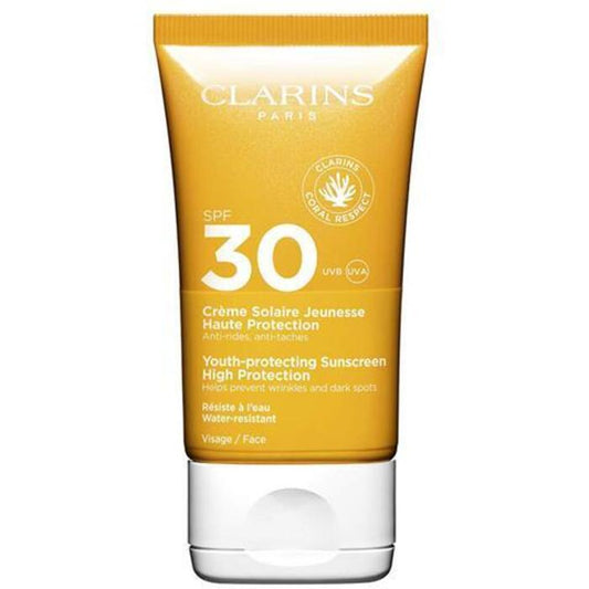 „Clarins“ jaunystę saugantis apsauginis veido kremas nuo saulės SPF 30