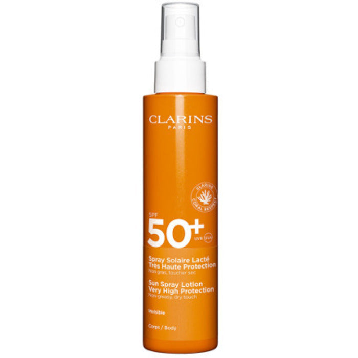 Clarins purškiamas saulės losjonas SPF 50