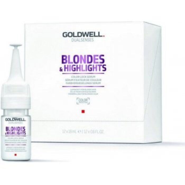 „Goldwell Dualsenses Blondes & Highlights“ spalvos fiksavimo serumas – nenuplaunama priemonė šviesiems plaukams