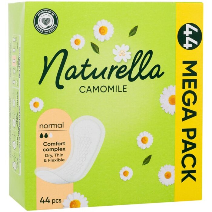 Naturella „Camomile Normal“ – intymūs įklotai su švelniu ramunėlių kvapu