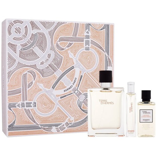 Hermes Terre d'Hermes Gift set EDT 100 ml, miniature EDT 15 ml and shower gel 40 ml