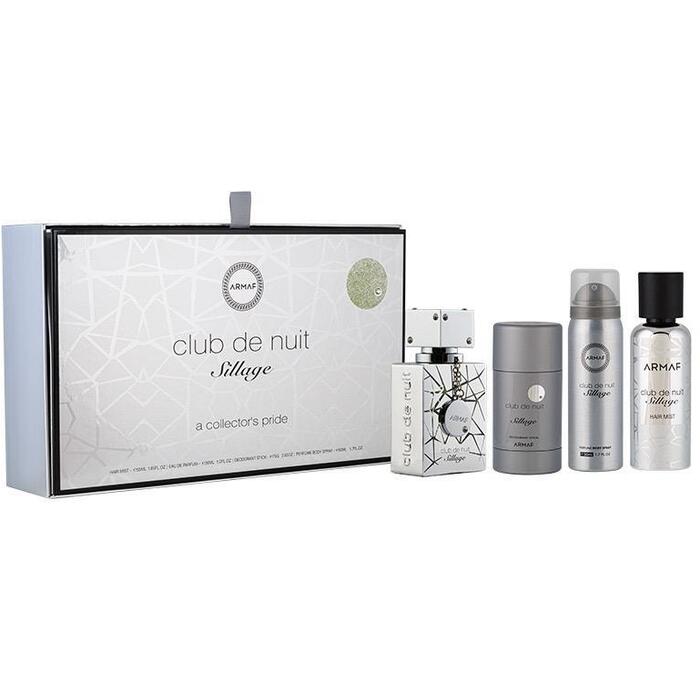 Armaf Club De Nuit Sillage dovanų rinkinys EDP 30 ml, kūno purškiklis 50 ml, plaukų purškiklis 55 ml ir Dezodorantas 75 g