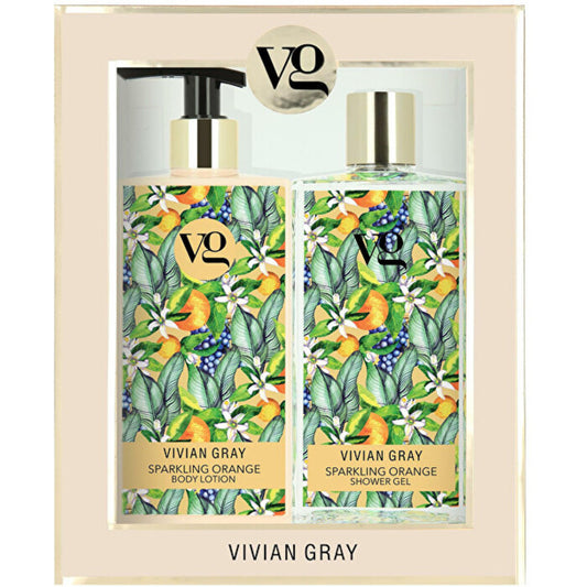 Vivian Gray putojančio apelsino dušo želės ir kūno losjono rinkinys - kosmetikos rinkinys